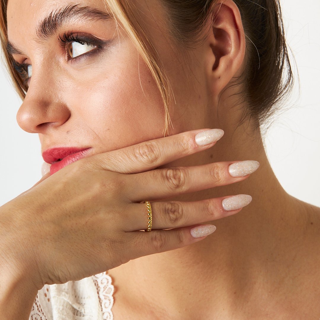 Heart-Shaped Ring - 925 Silver