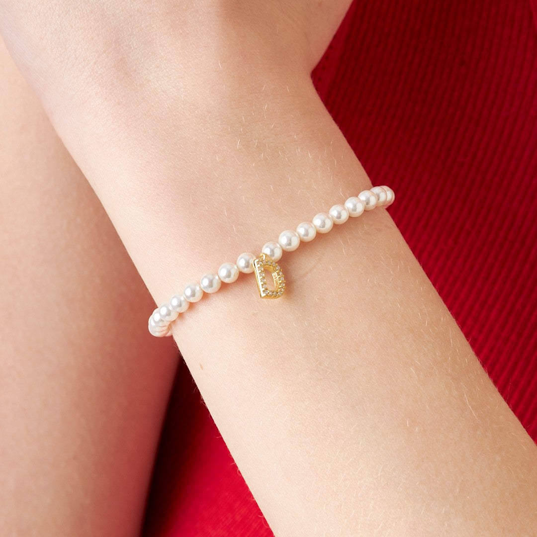 PERLEN BUCHSTABEN SET | 925 SILBER