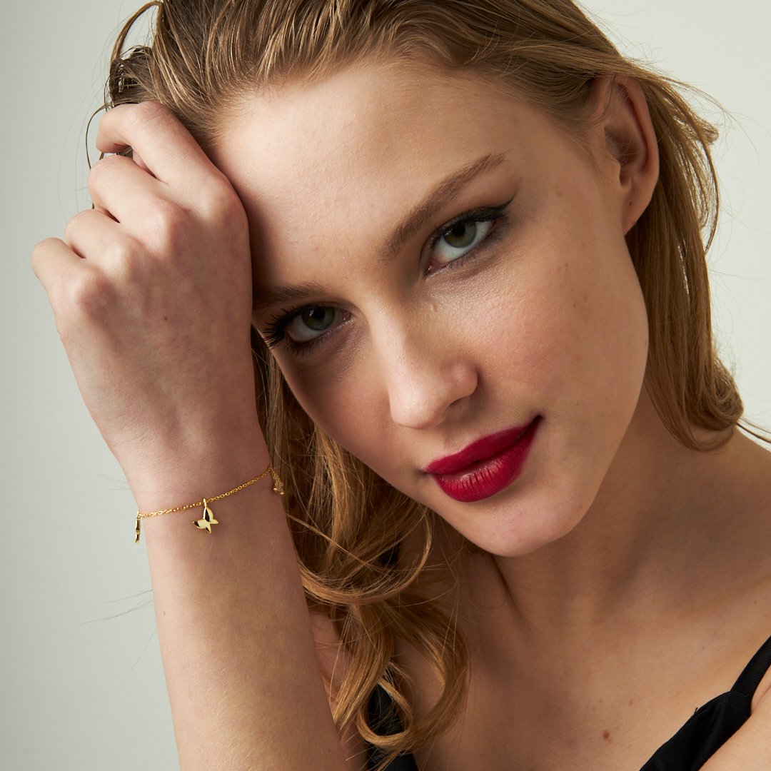 Butterfly Figured Bracelet - 925 SILVER