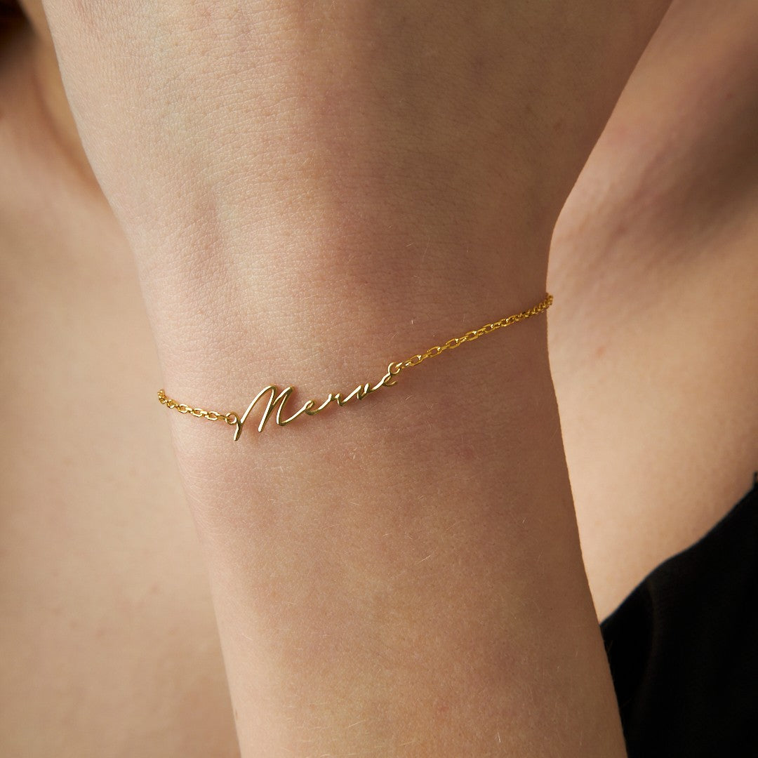 Minimal Name Bracelet - 925 Silver