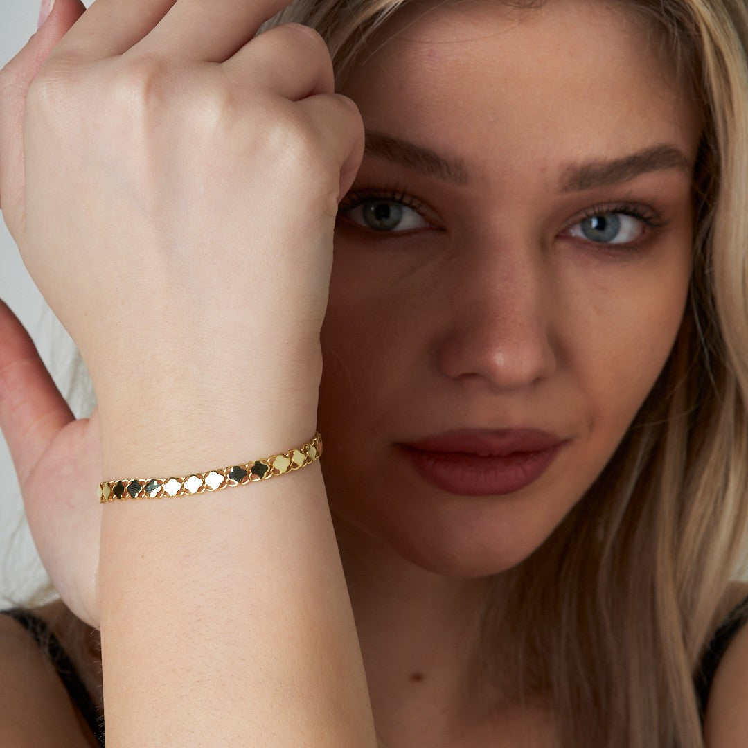 Clover Chain Bracelet - 925 SILVER