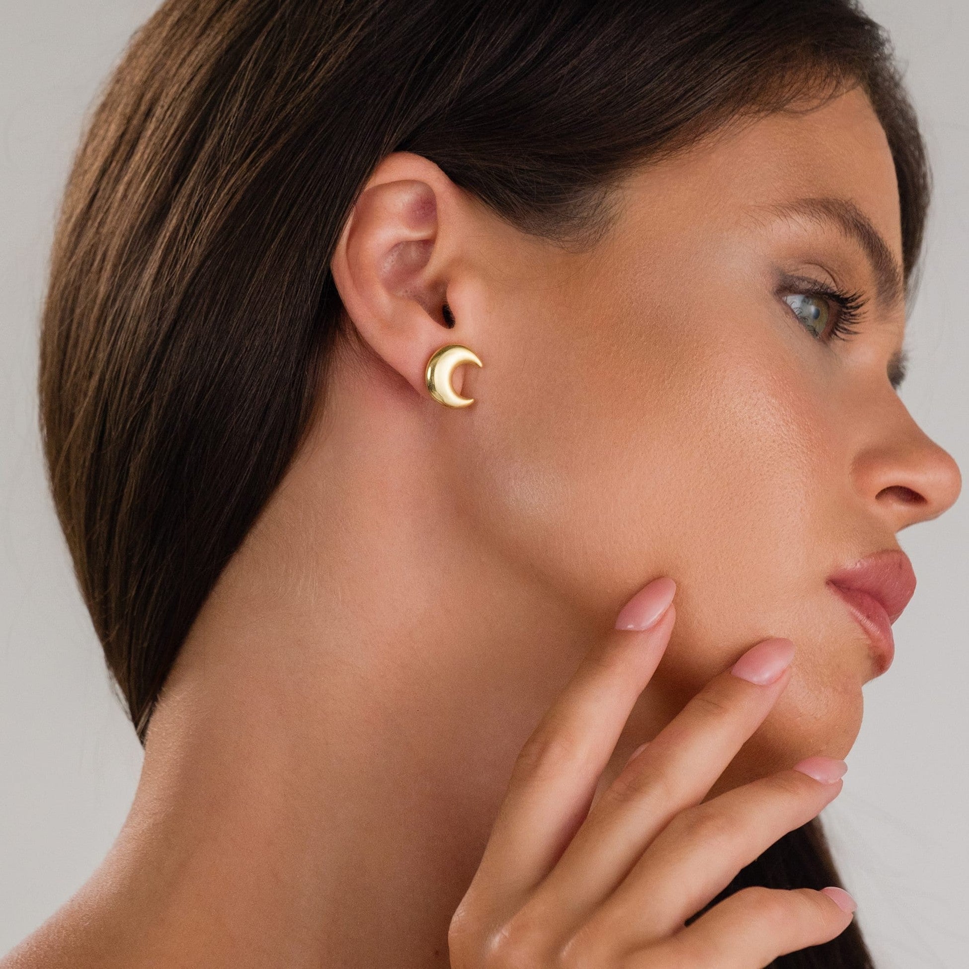 Moon Earrings - 925 Silver