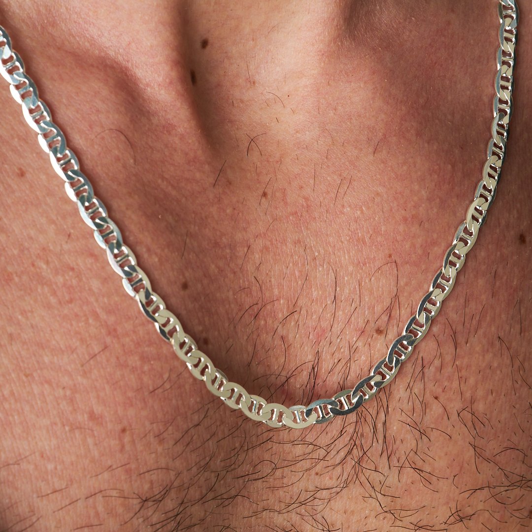 Knitted Chain Necklace - 925 SILVER