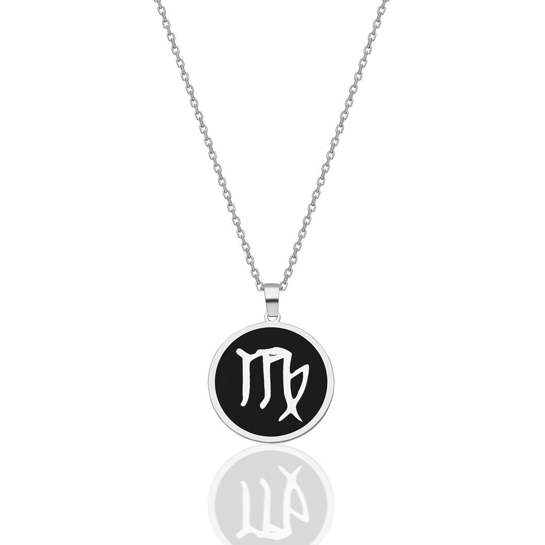 Colorful Virgo Zodiac Necklace - 925 SILVER