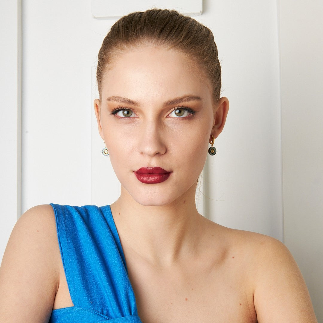 High Society Eye Earrings - 925 Silver