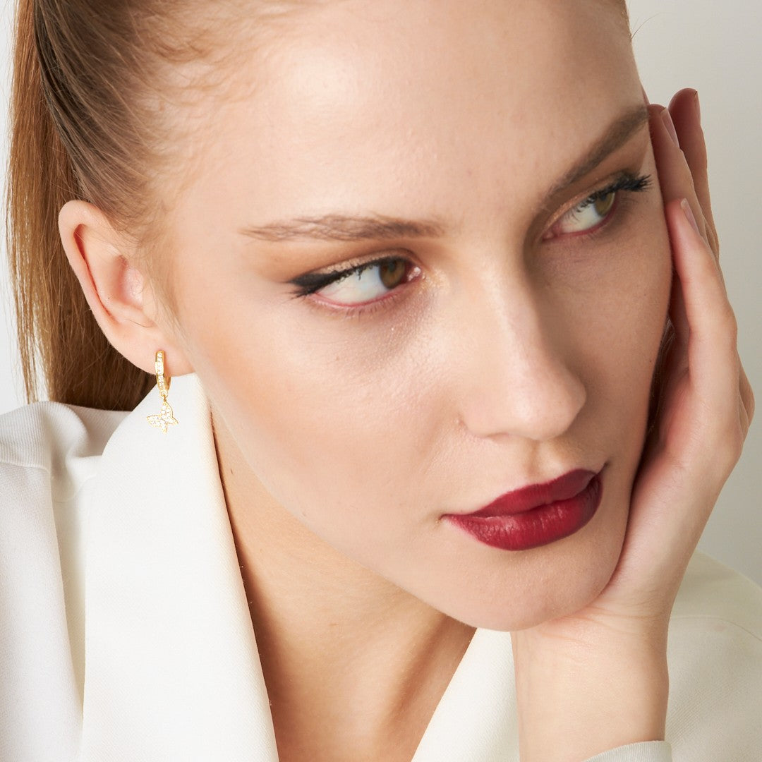 Butterfly Earrings - 925 Silver