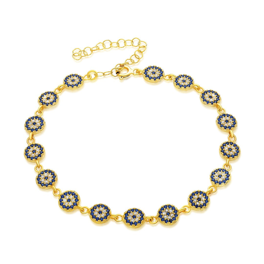 Multiple Evil Eye Bracelet - 925 SILVER