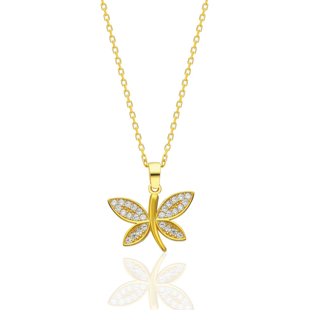 Dragonfly Numbered Trend Necklace - 925 SILVER