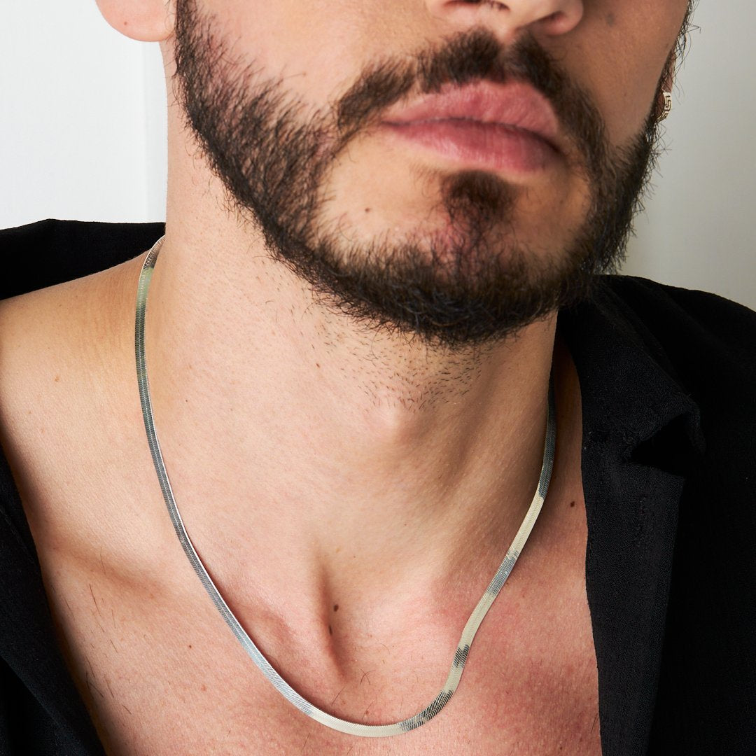 Snake Chain Necklace - 925 Silver