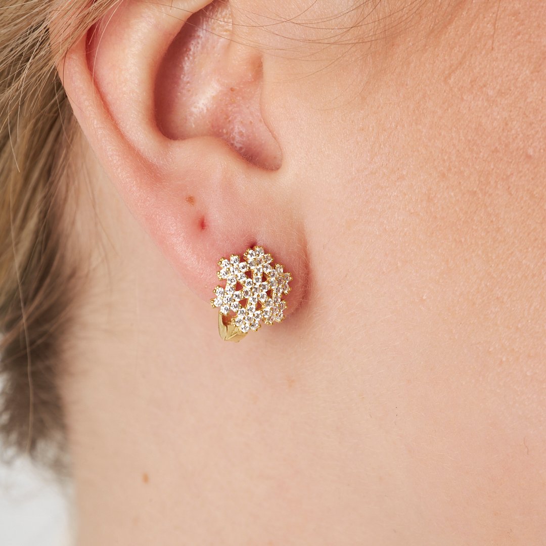 Snowflake Earrings - 925 Silver