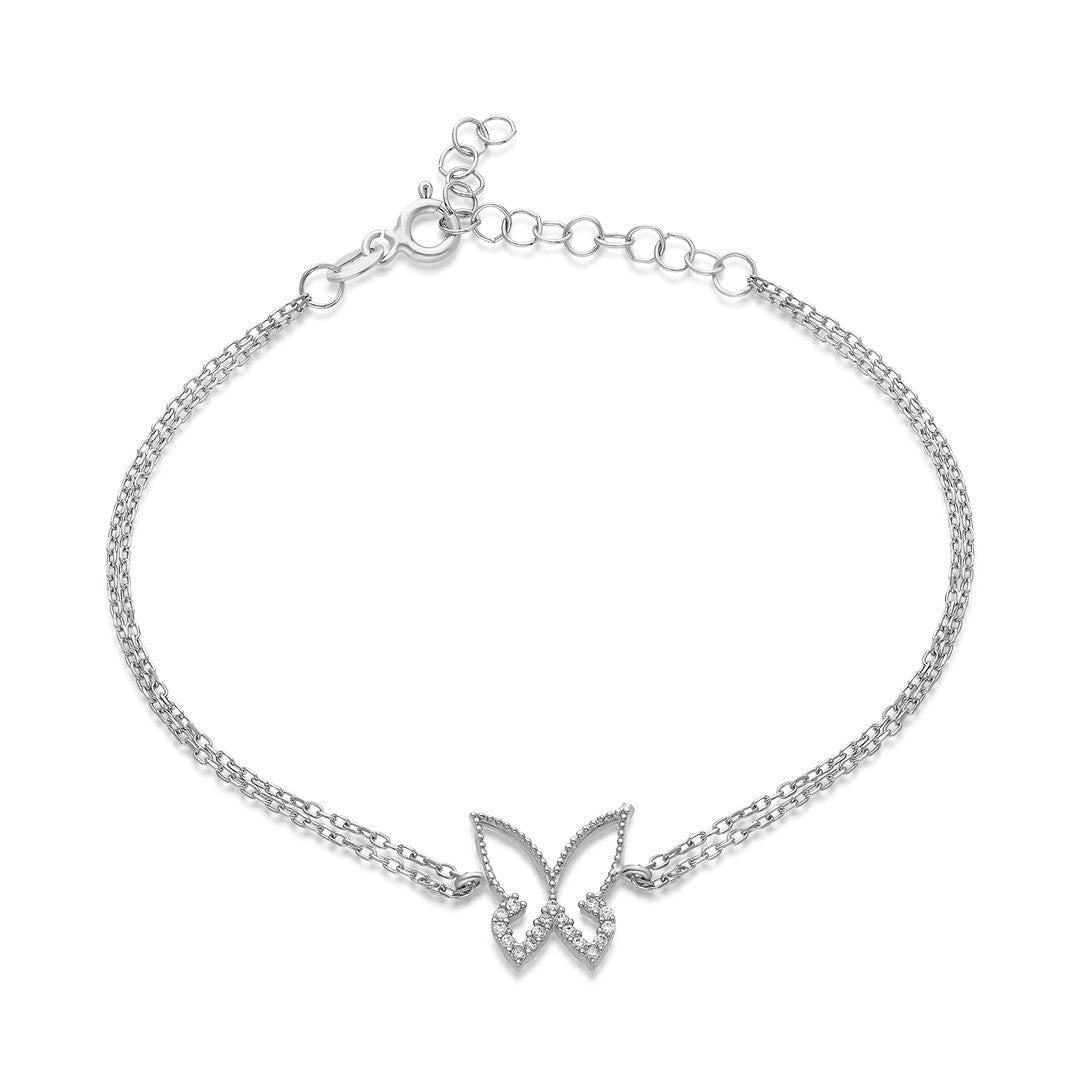 Modern Butterfly Bracelet - 925 SILVER
