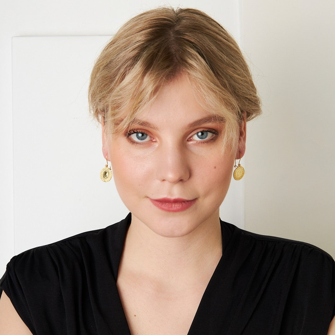 Quarter Earring - 925 Silver