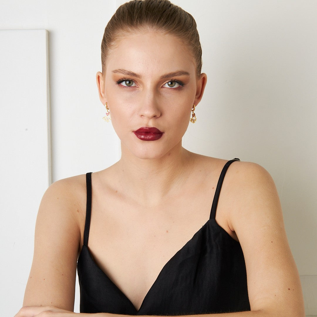 STYLISCH BUTTERFLY OHRRING | 925 SILBER