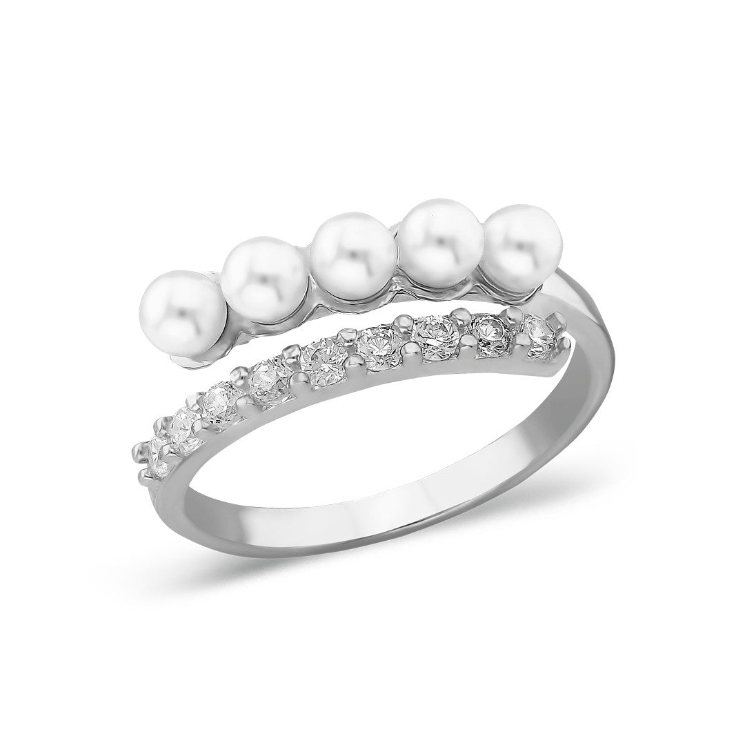 PERLEN RING | 925 SILBER
