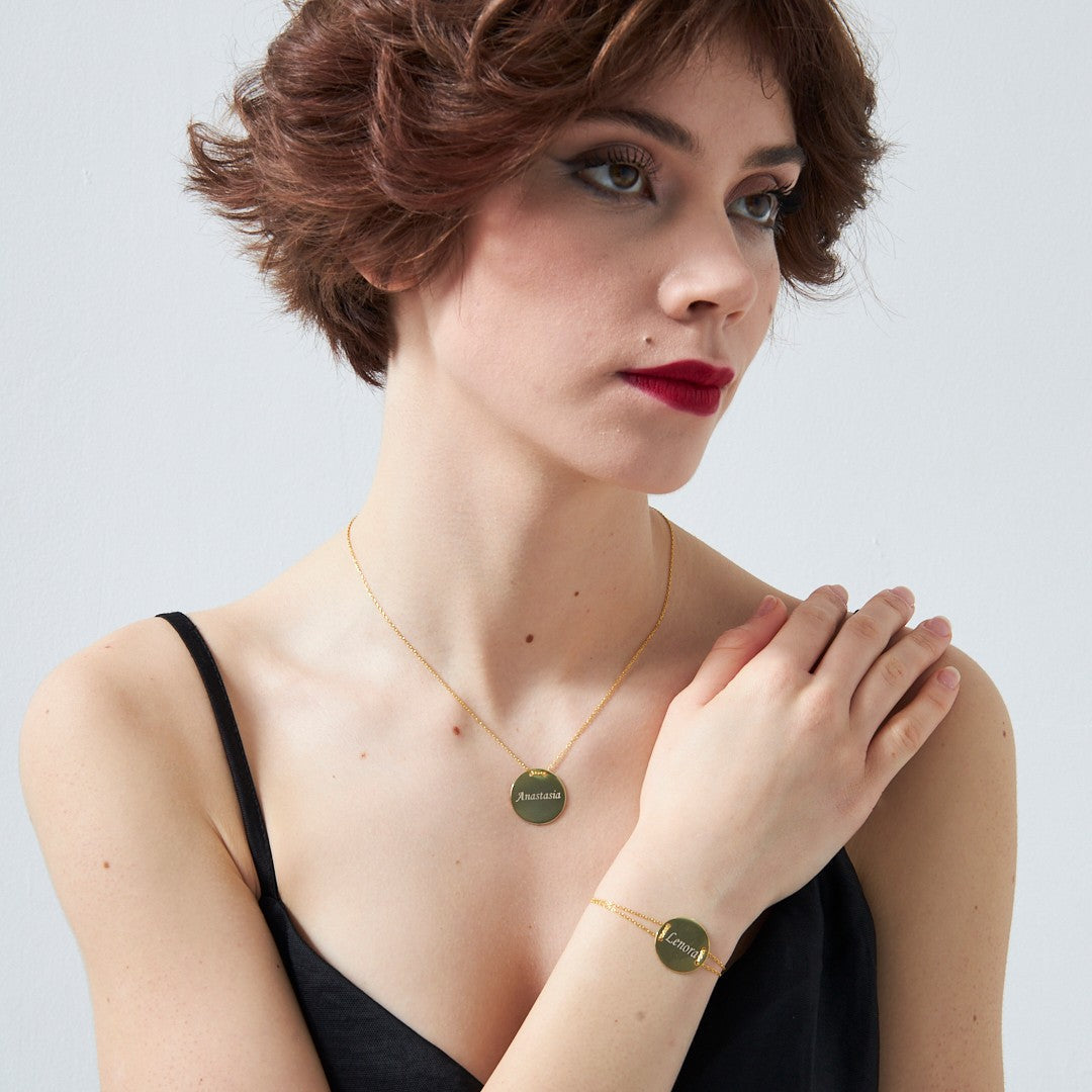 PLATTEN NAMENS SET | 925 SILBER