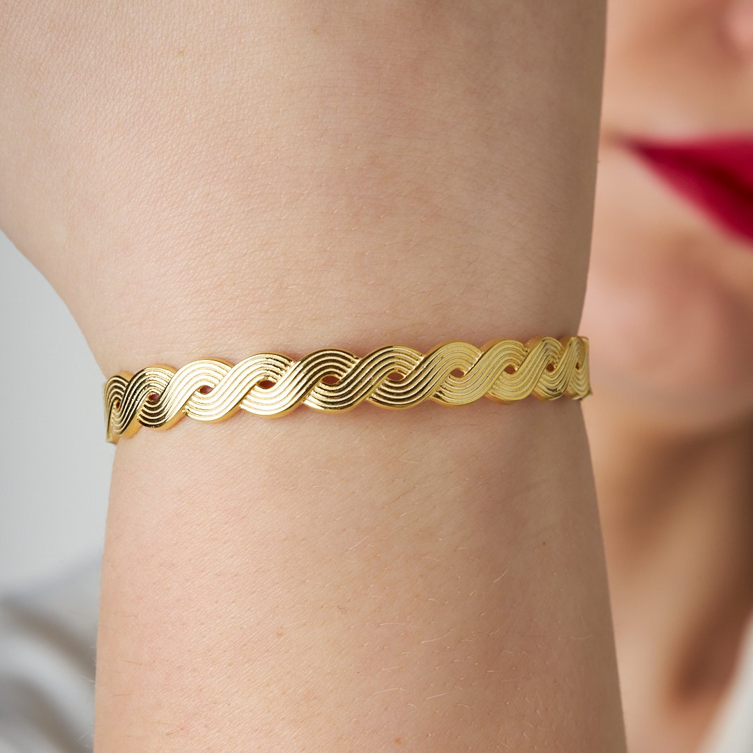 Knitted Bracelet - 925 SILVER