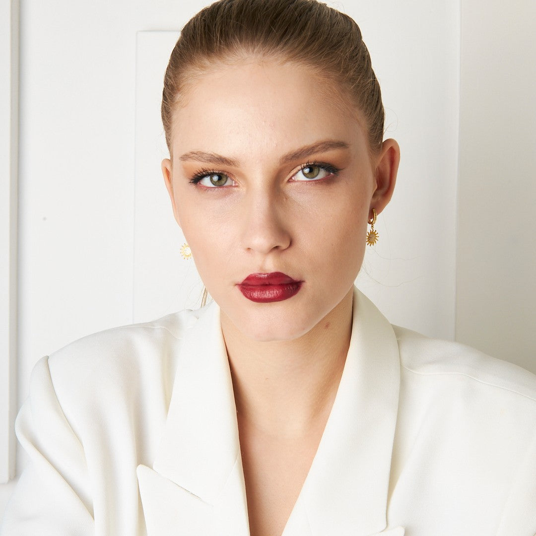 Sun Earrings - 925 Silver