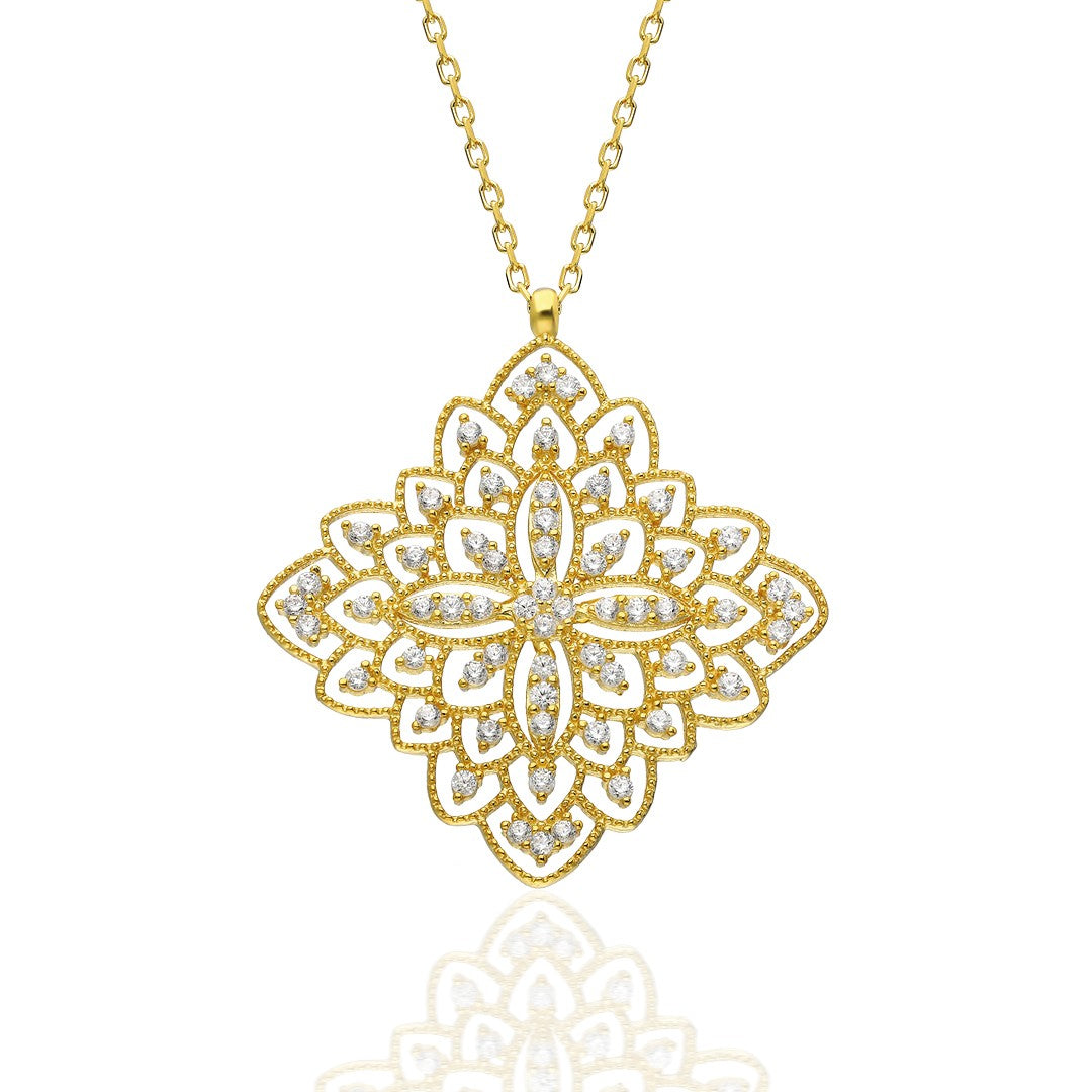 Flower of Life Necklace - 925 Silver