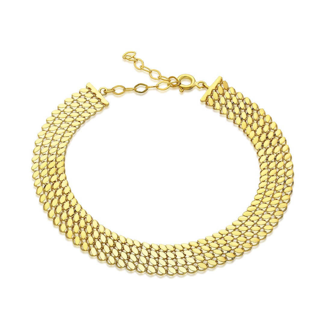 4 REIHIGE GERSTEN ARMBAND | 925 SILBER