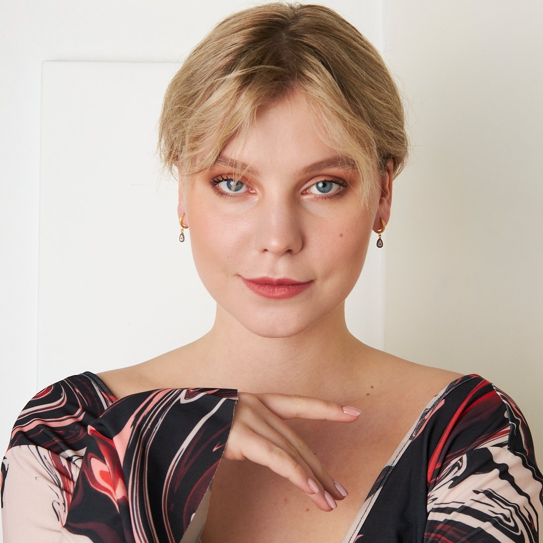 Evil Eye Drop Earrings - 925 Silver