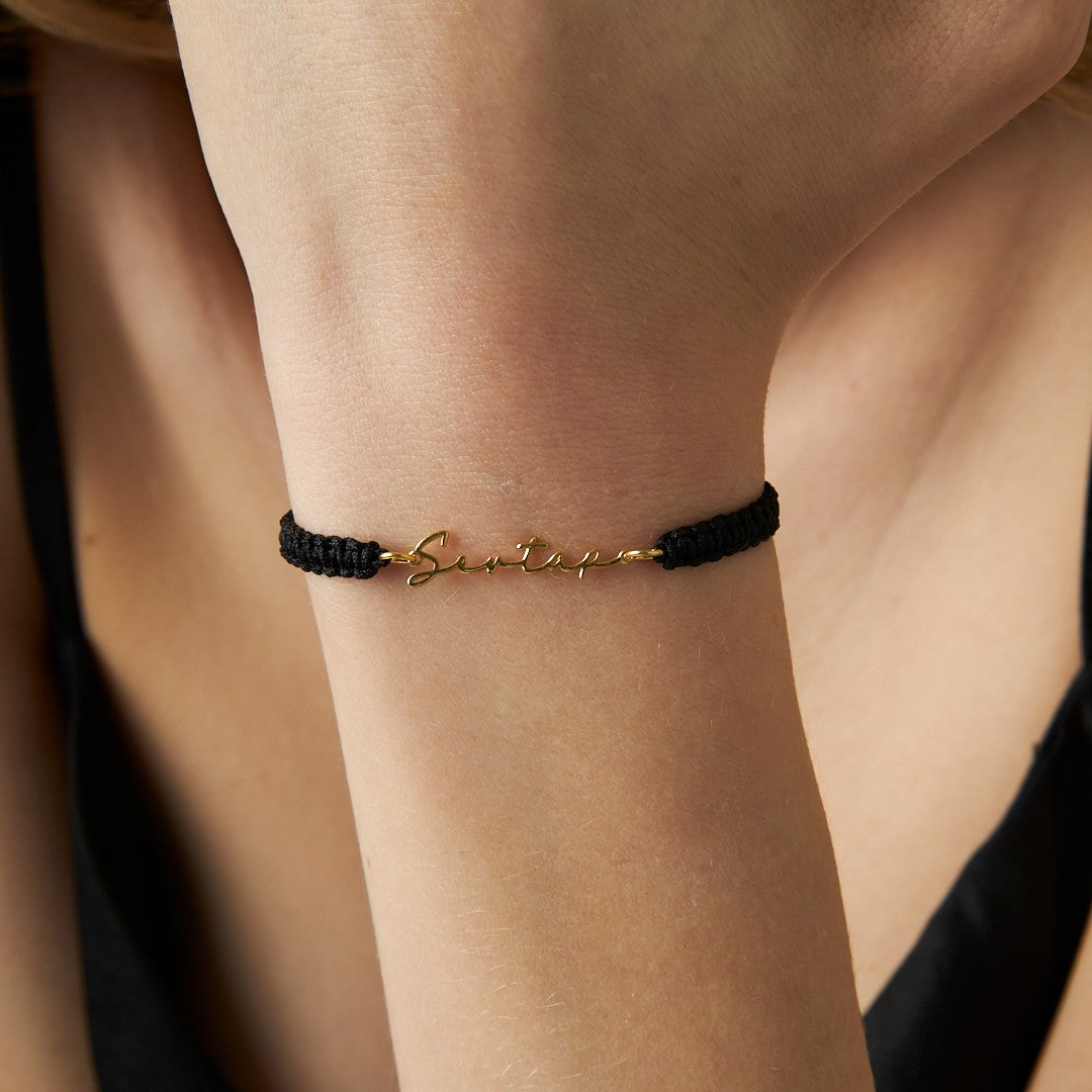 Named Rope Bracelet Model 2 - 925 SILVER