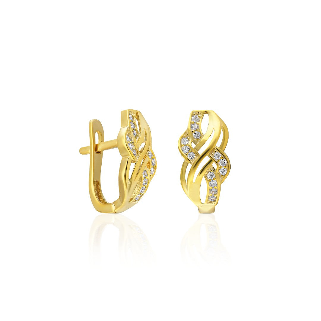 Ivy Model Stone Earrings 2 - 925 SILVER