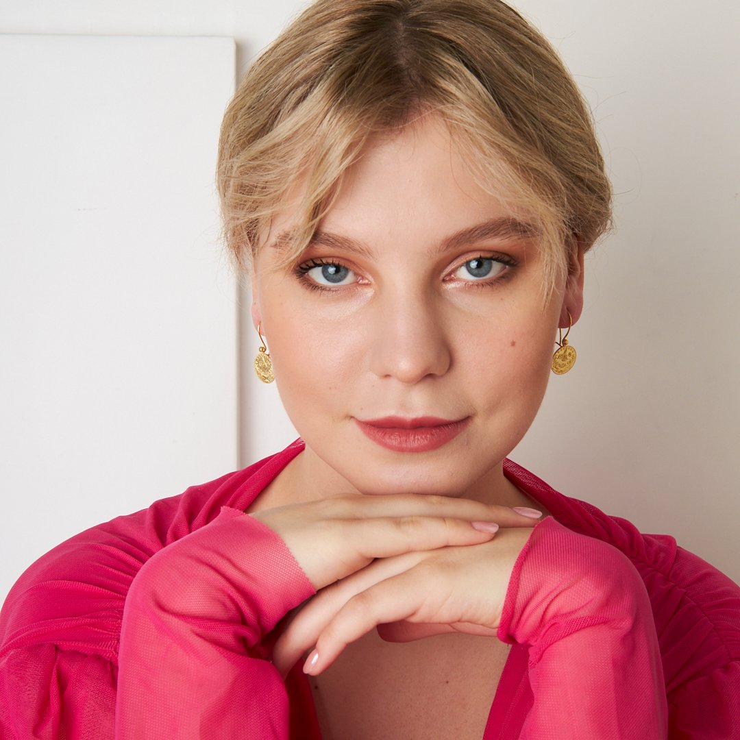 Dorica Tughra Earring - 925 SILVER