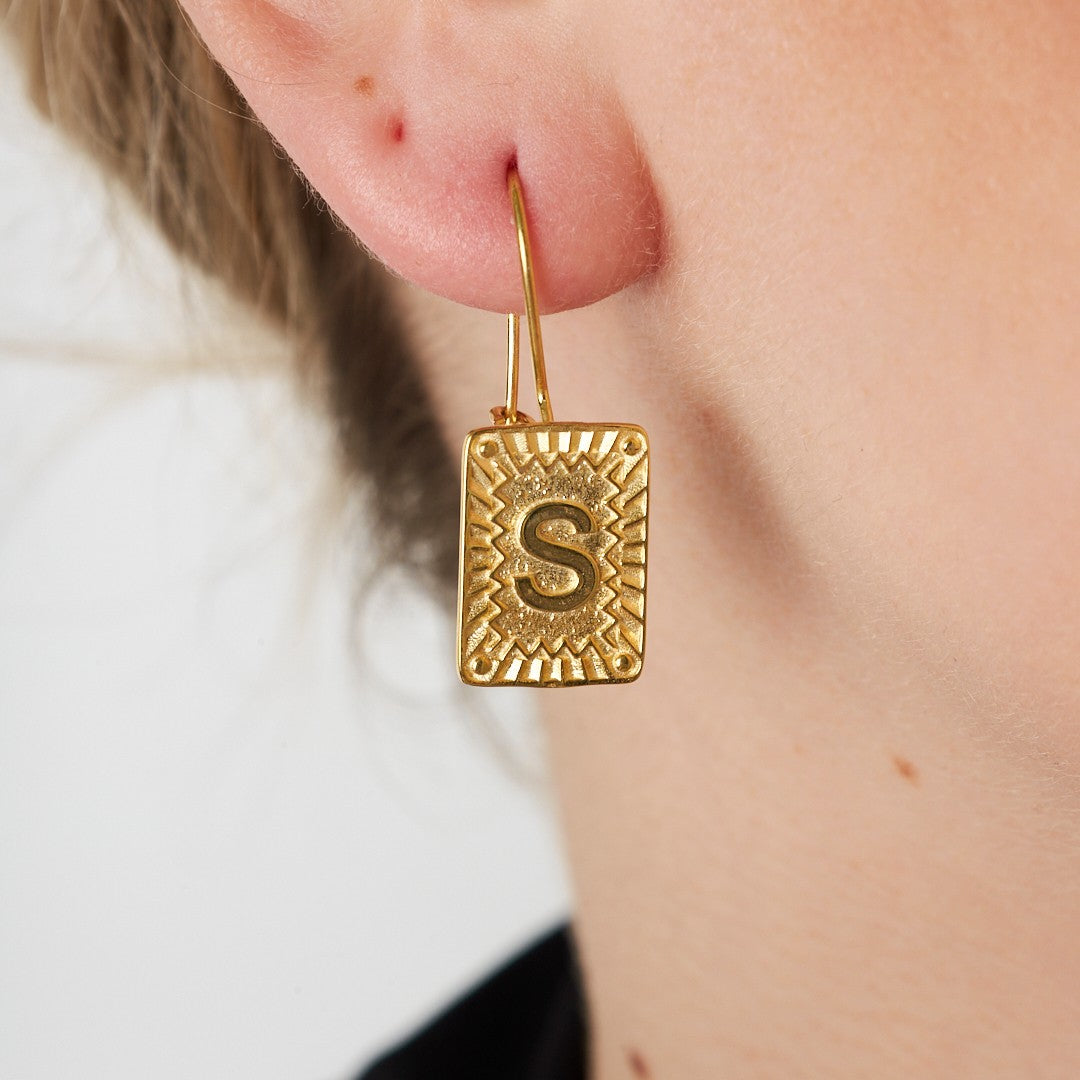 Alphabet Earrings - 925 Silver