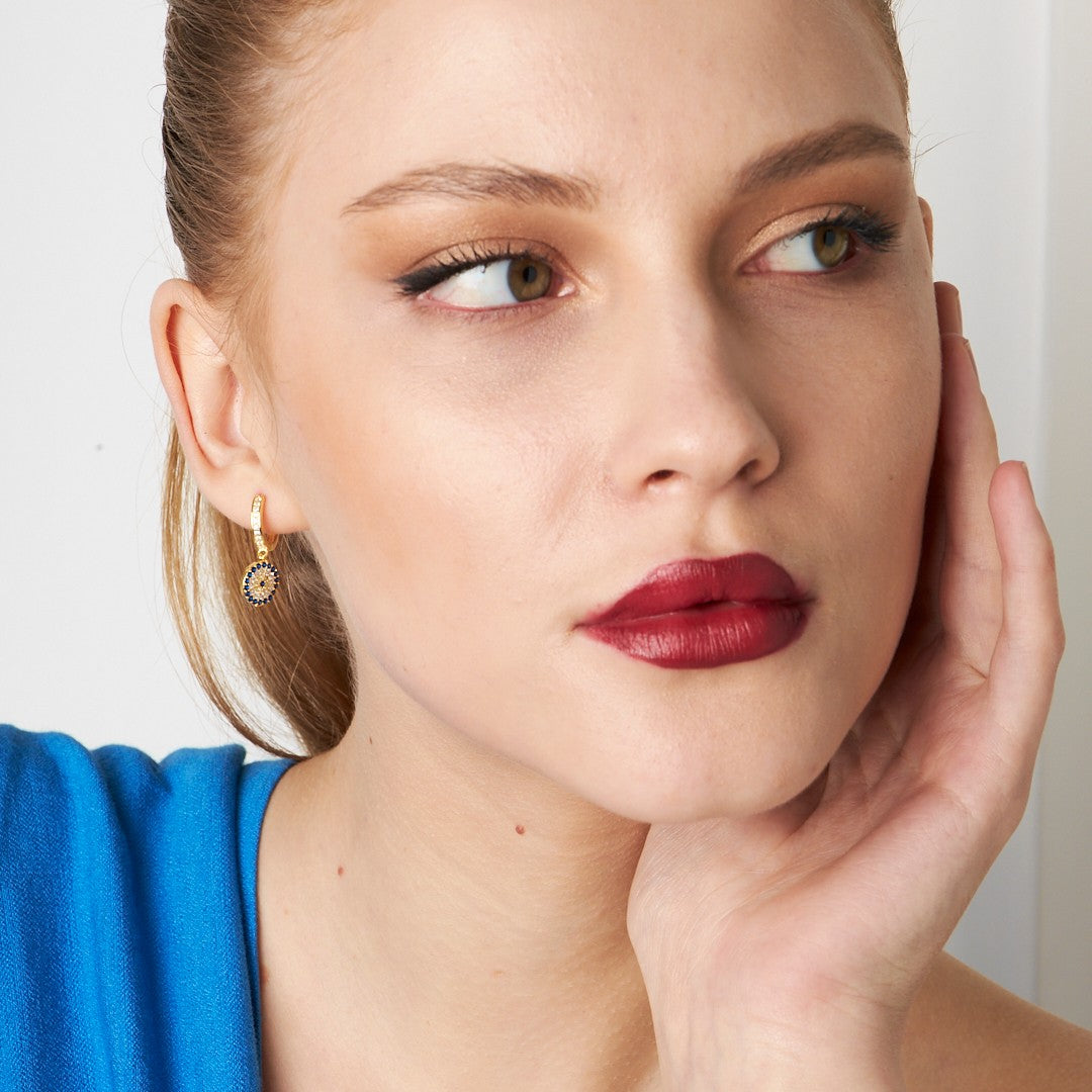 NAZAR STEIN OHRRING | 925 SILBER