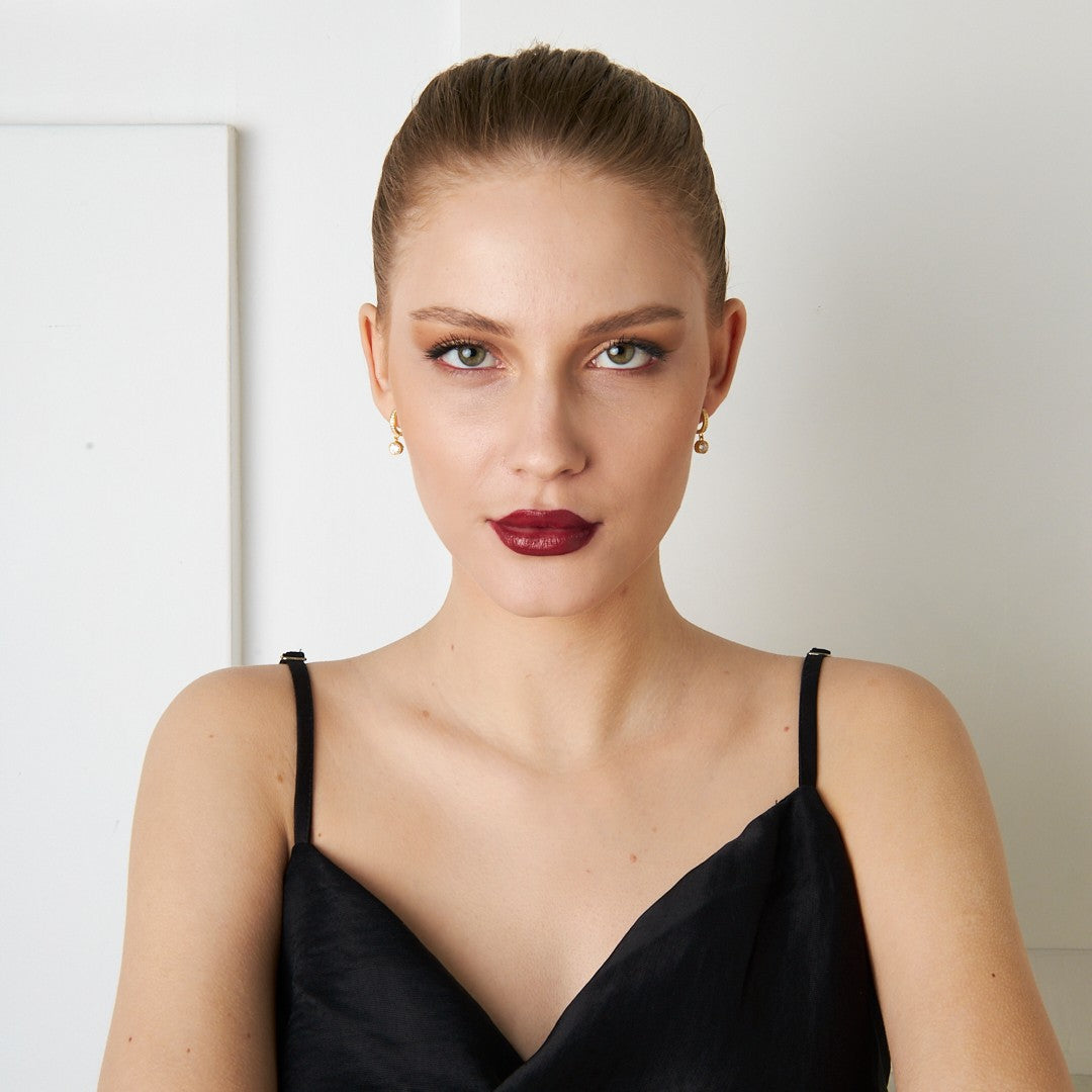 Minimal Solitaire Earring - 925 SILVER