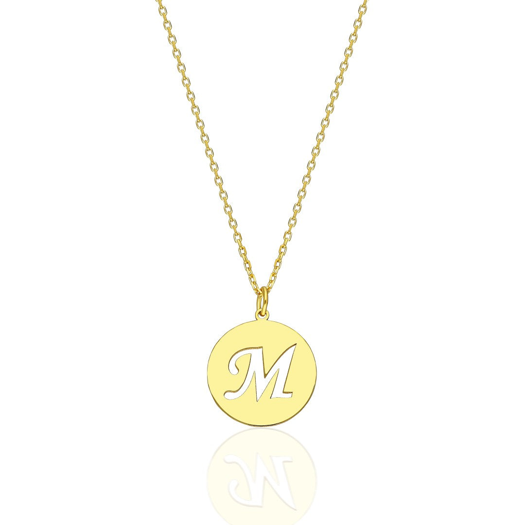 Monogram Initial Necklace - 925 Silver