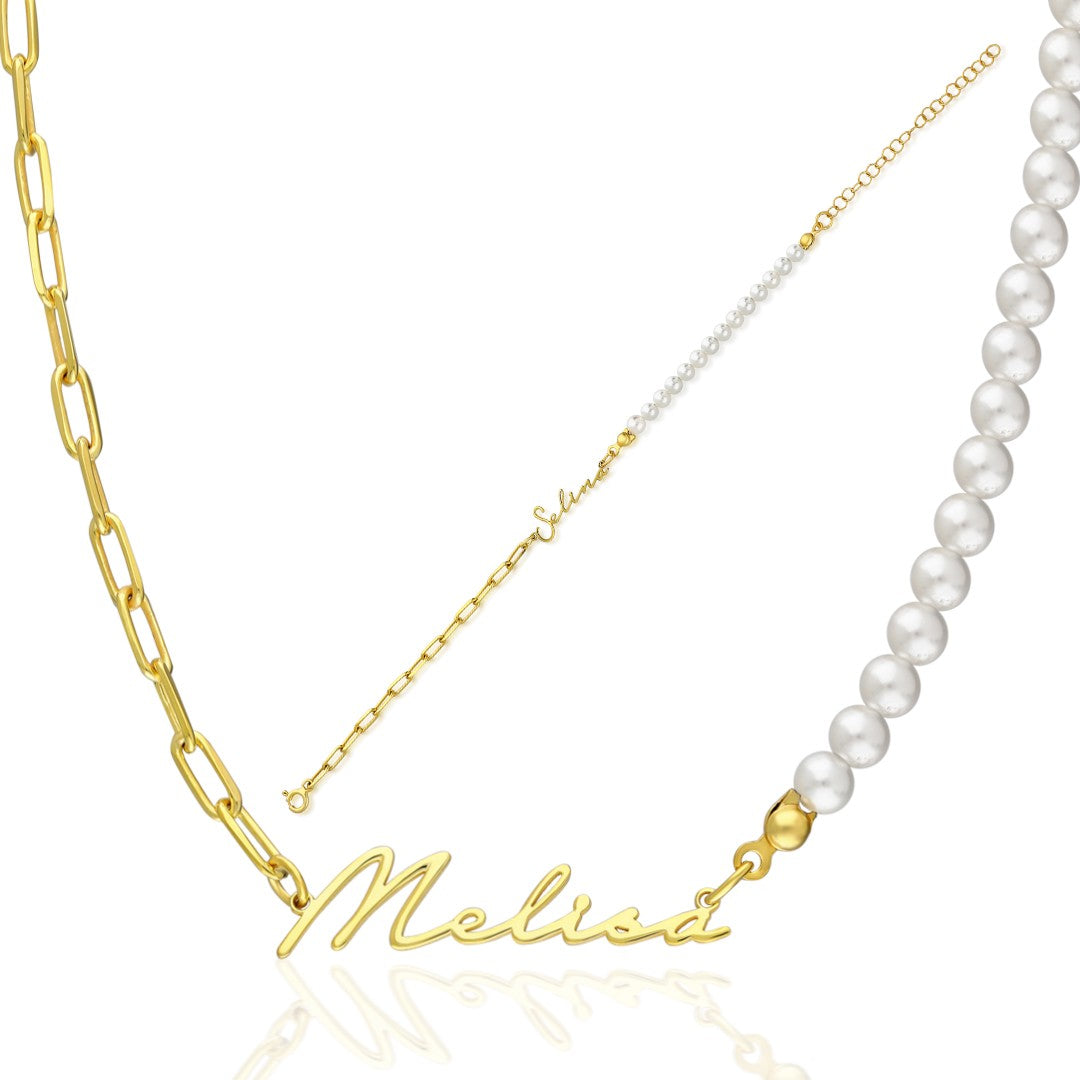 NAMENS PERLEN SET | 925 SILBER