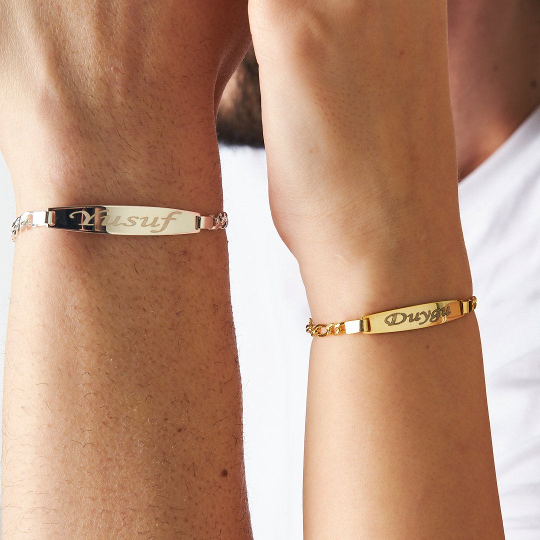 Name Bracelet Set - 925 Silver