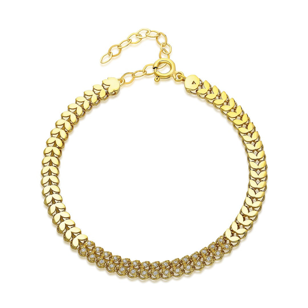 Half Stone Virgo Bracelet - 925 SILVER