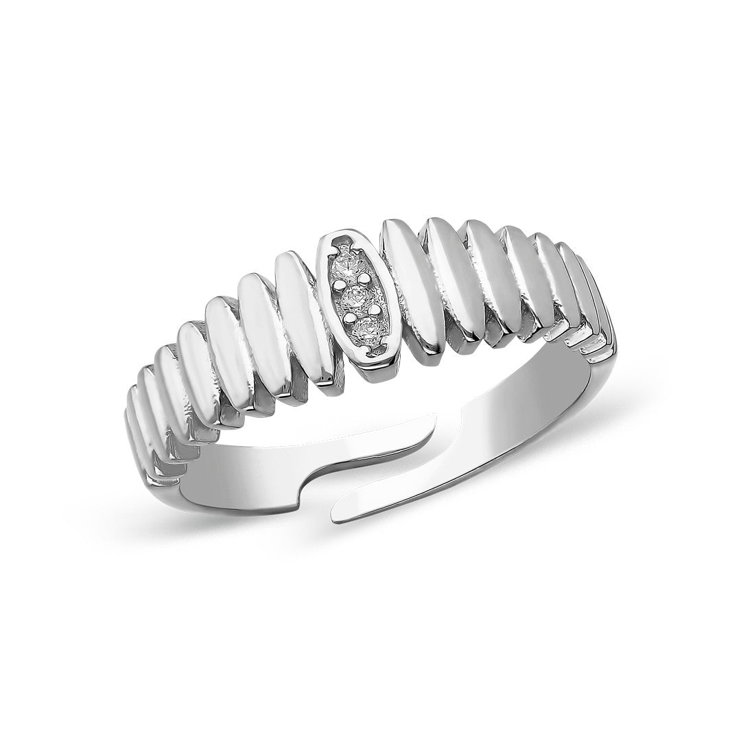 WAVE DESIGN RING | 925 SILBER