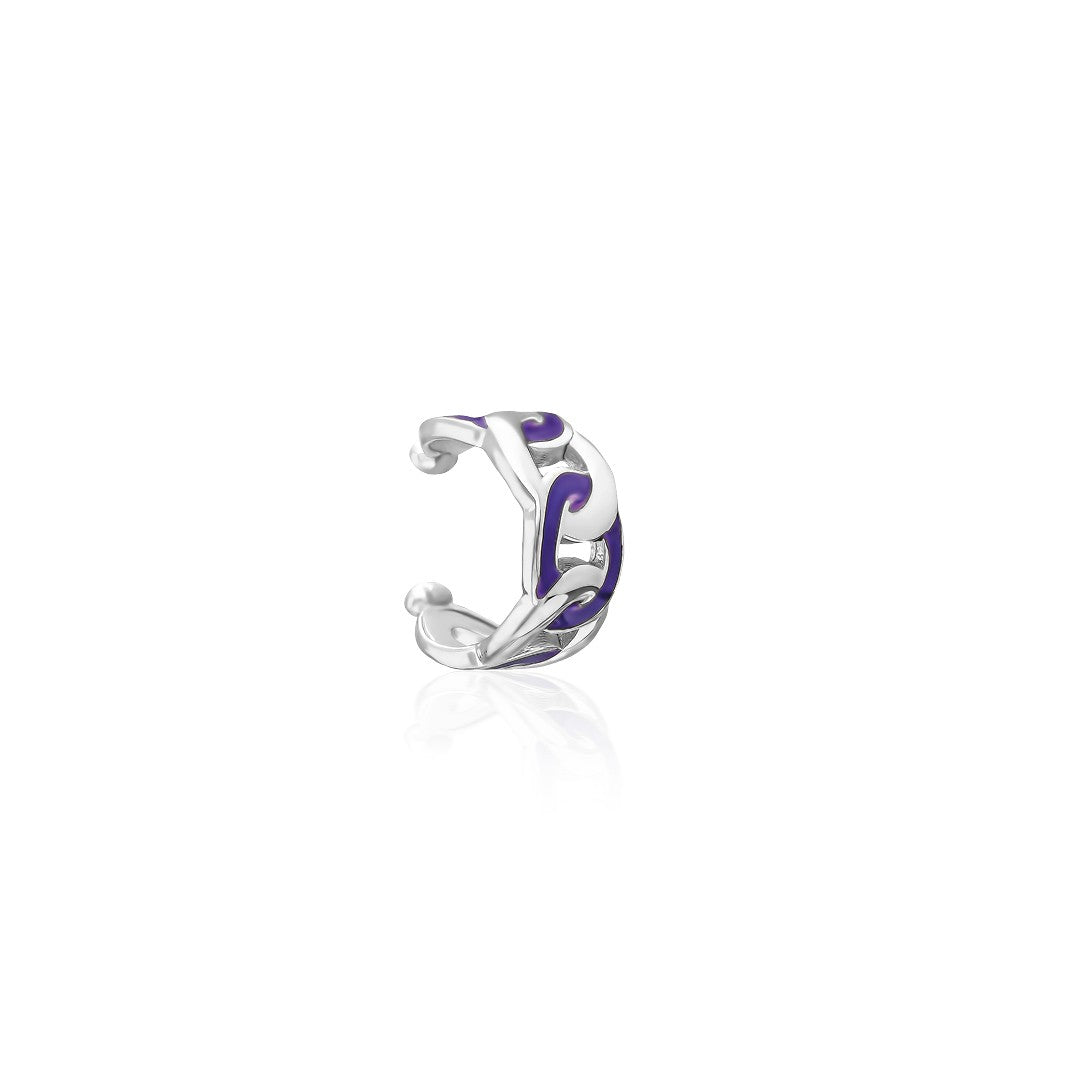 Aqua Stone Cartilage Earrings - 925 SILVER