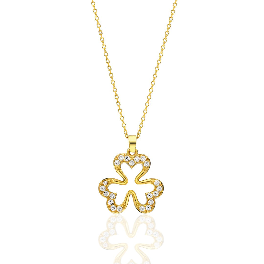 Three Leaf Clover Necklace - 925 SILVER