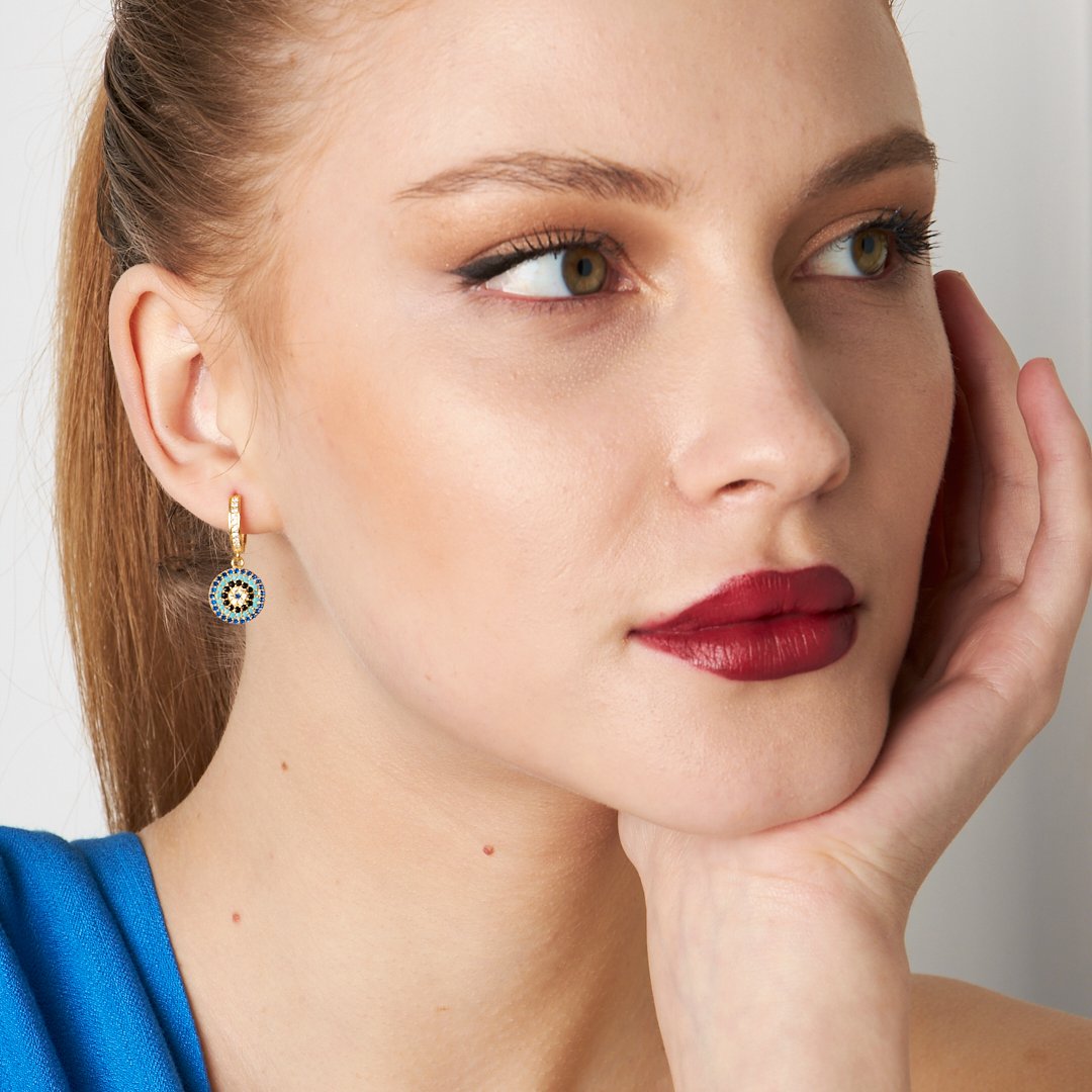 High Society Eye Earrings - 925 Silver