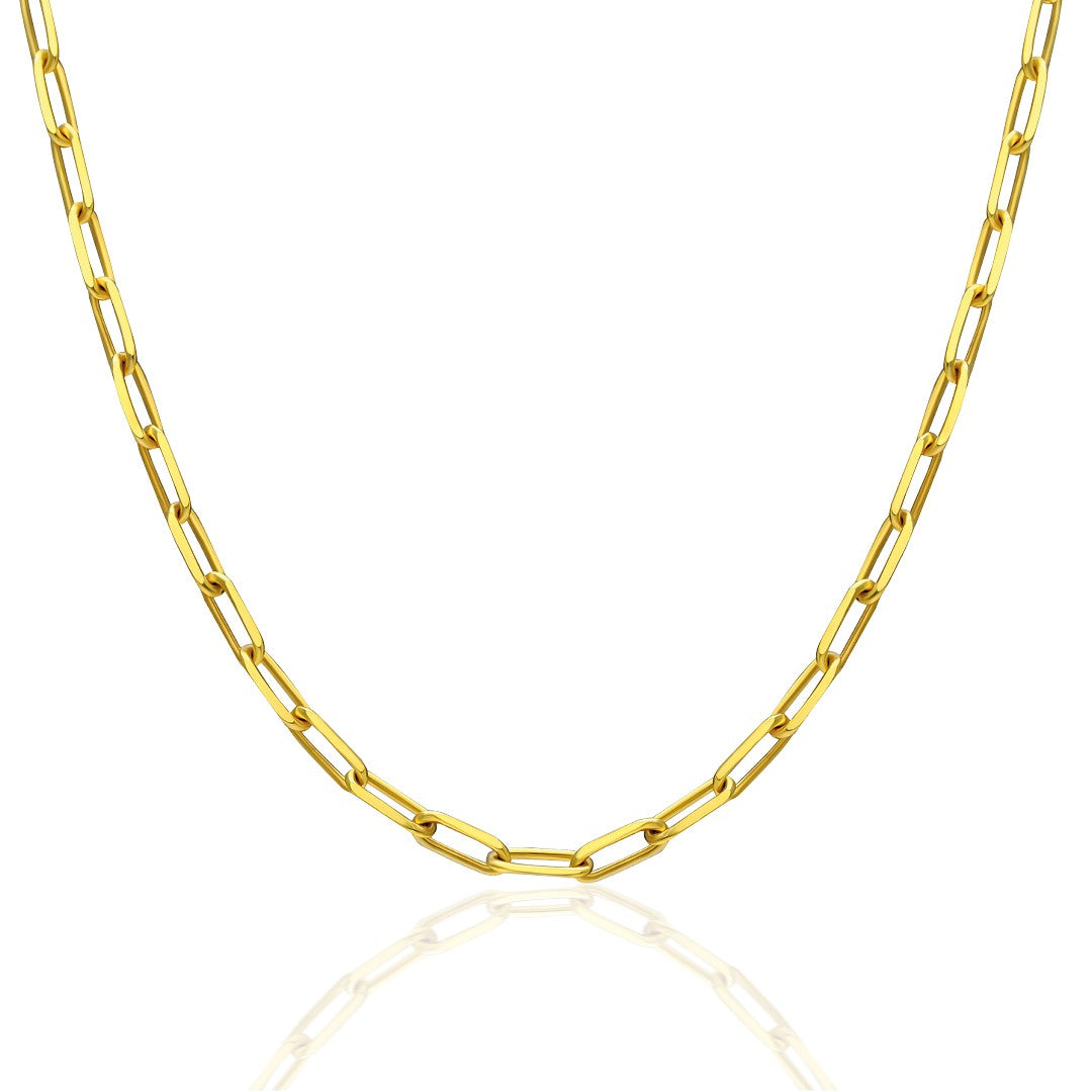 Paperclip Chain Necklace - 925 SILVER