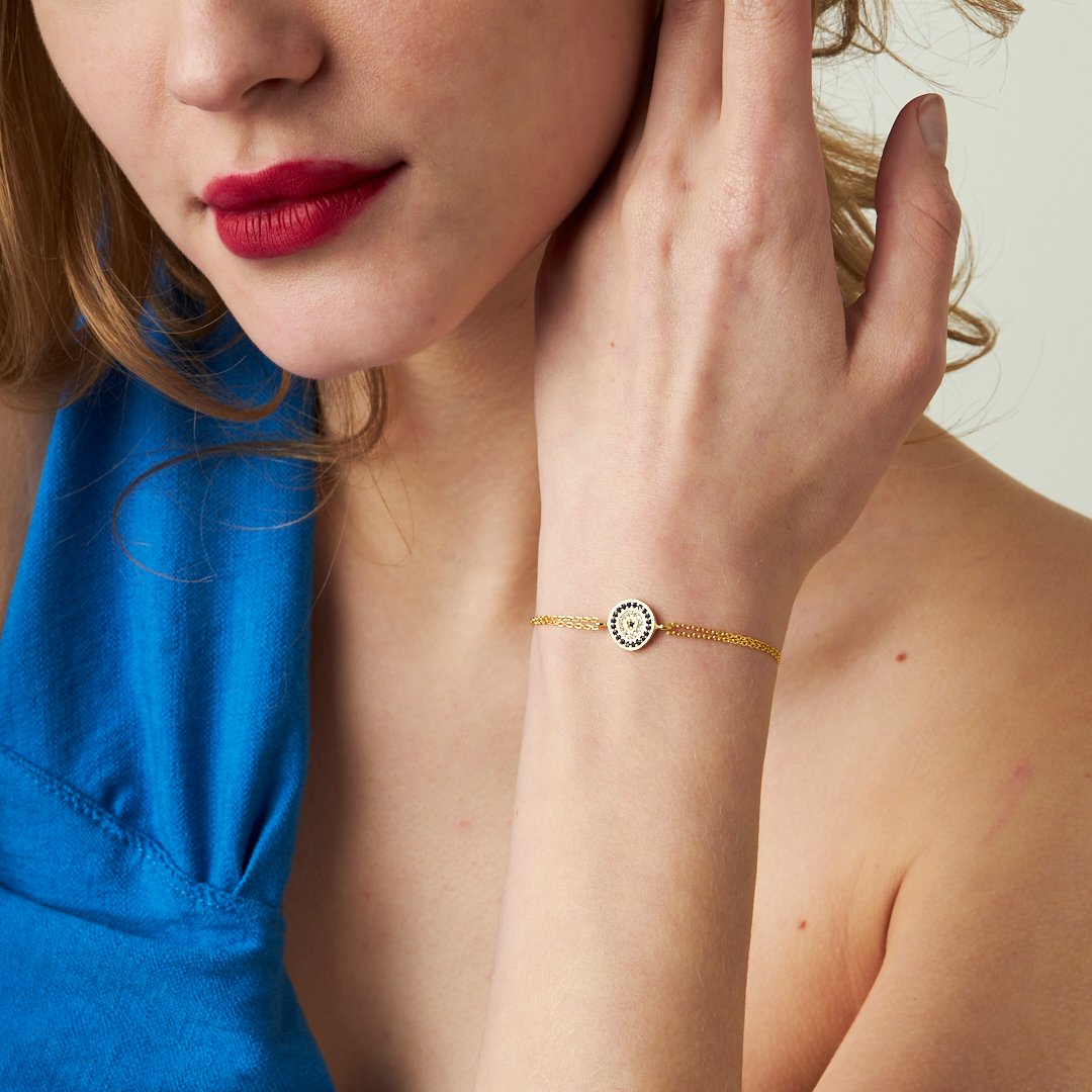 Round Eye Bracelet - 925 SILVER