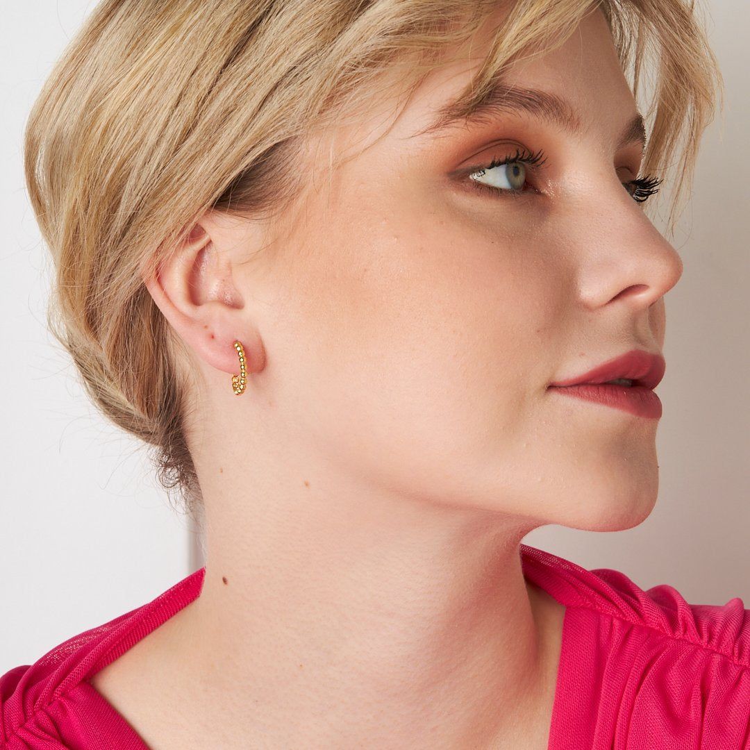 Dorica Hoop Earrings - 925 SILVER