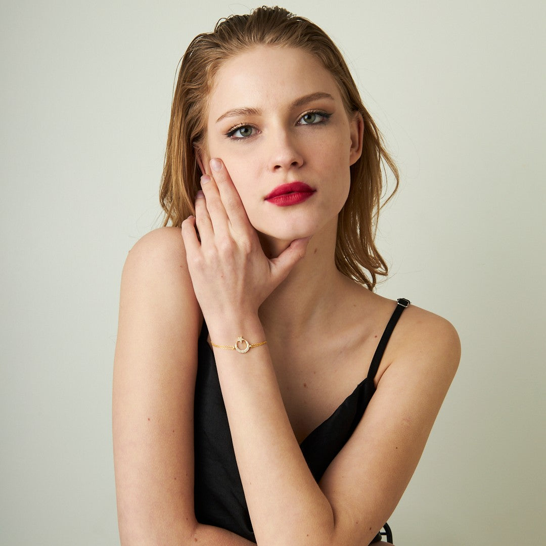 Crescent Star Bracelet - 925 SILVER