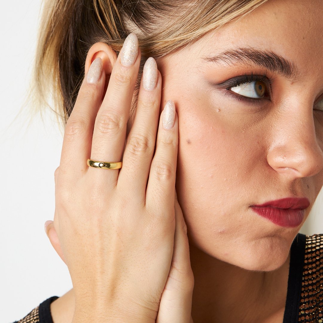 STERN MOND RING | 925 SILBER