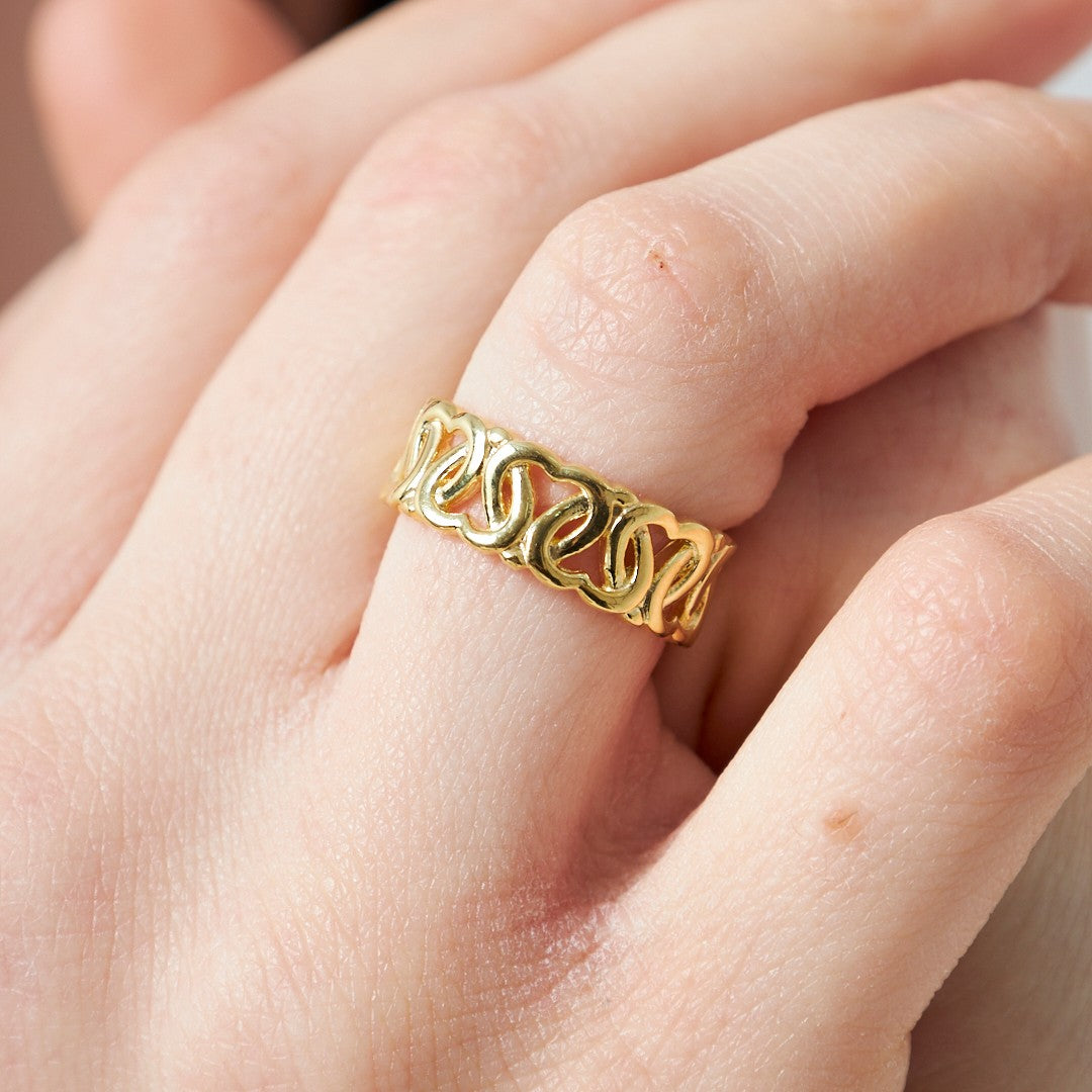 Heart Ivy Ring - 925 SILVER