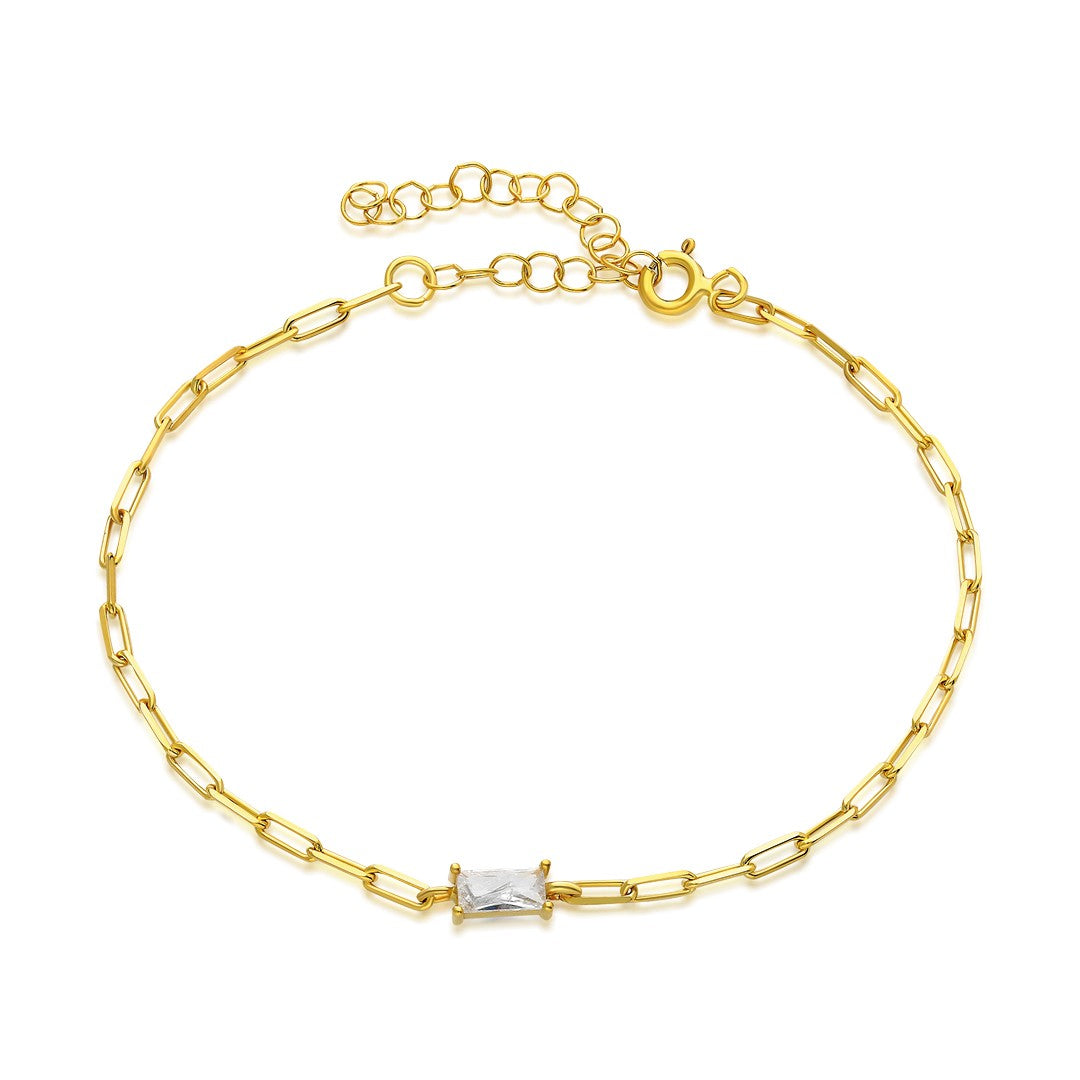 Baguette Bracelet - 925 Silver