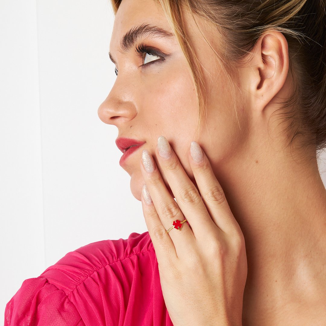 GLÜCKSKLEE RING | 925 SILBER