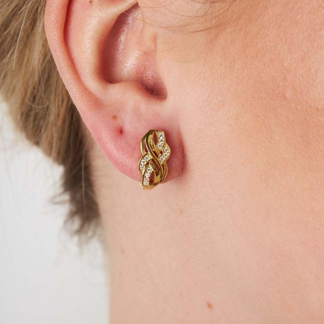 Ivy Model Stone Earrings 2 - 925 SILVER