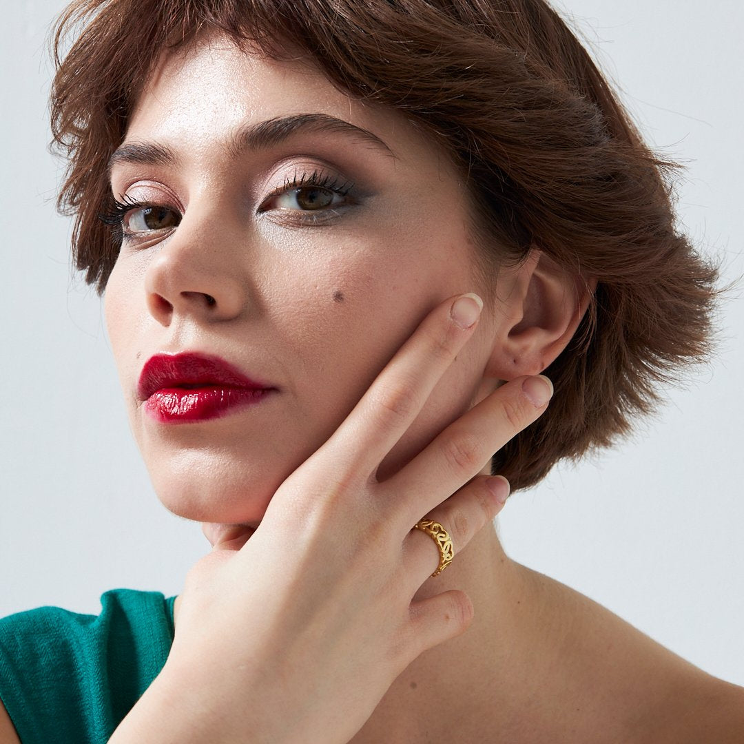 Heart Ivy Ring - 925 SILVER