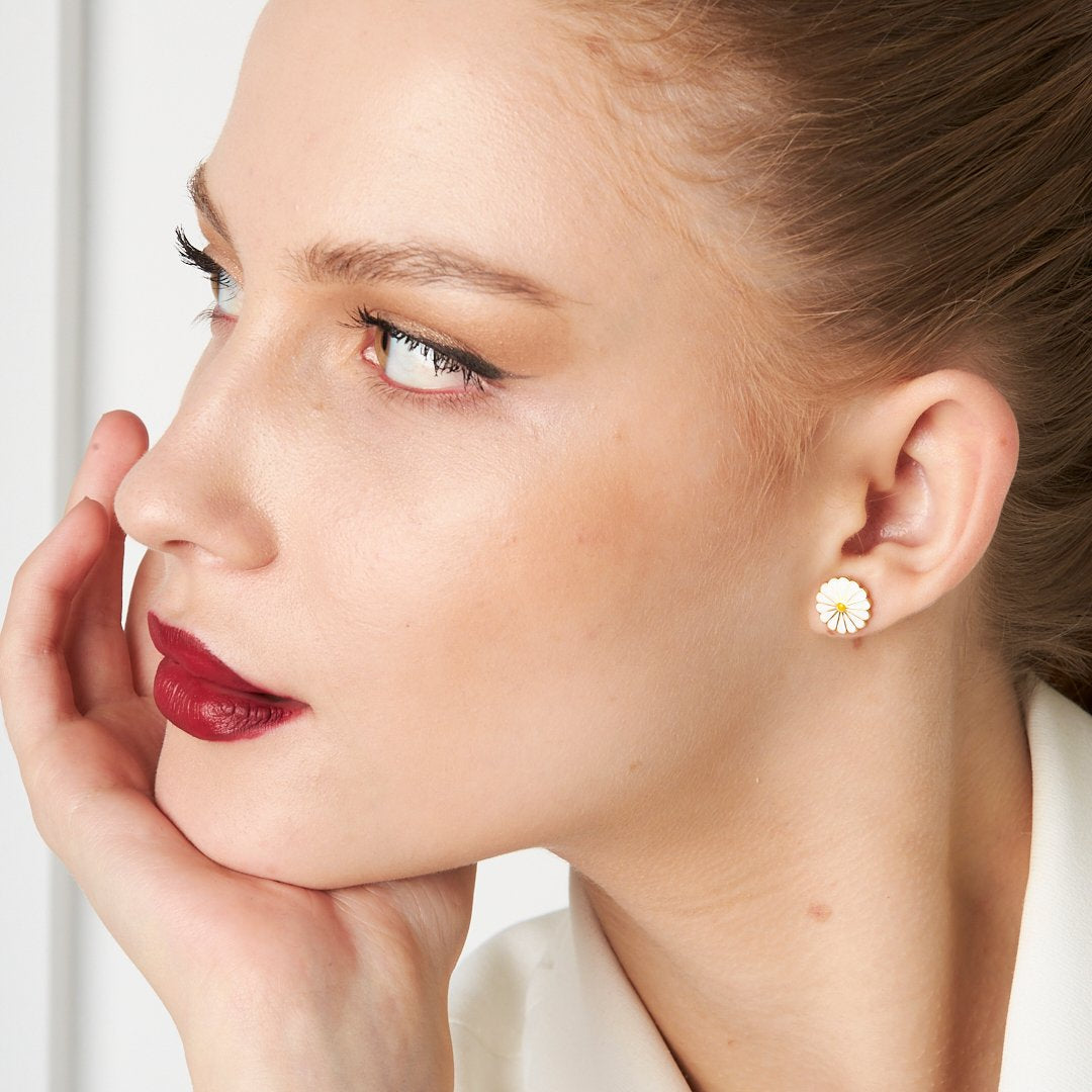 Daisy Earrings - 925 Silver