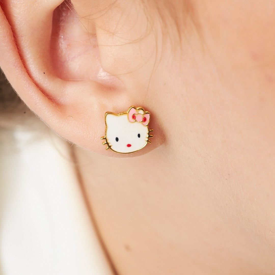 Hello Kitty Earrings - 925 Silver